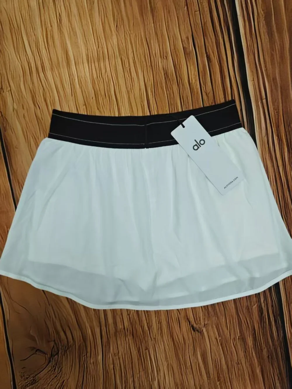 💞Alo Yoga Match Point Tennis Skirt White NWT ✨Casual/Sporty Mini Skirt